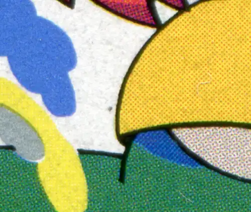 1994 Pumuckl mit PLF schwarzer Punkt links neben dem Bauch, Feld 9, **