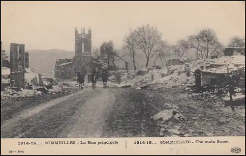 Französische Feldpost TRESOR ET POSTES 16.4.1915 / Telegraphie SECTION TECHNIQUE