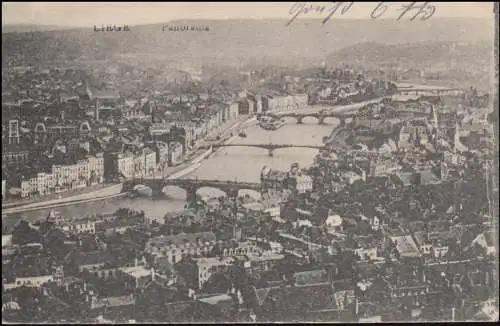 Poste de terrain B.S. Depot de recrue 15. Division Res. - 13.7.15 sur AK Liege Panorama