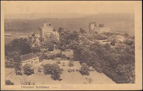 Feldpost S.B. Depot de recrues Res.-Inf. Regt. 30 -12.6.1916 AK Châteaux d'Ottrotter