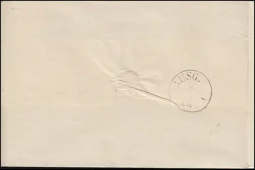 Sachsen 16a Wappen 1 Ngr. auf Brief von LEIPZIG 27.11.1867 nach Landsberg