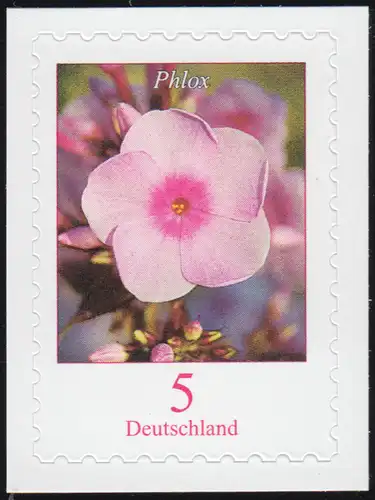 3459 Blume Phlox 5 Cent, selbstklebend auf neutraler Folie, postfrisch **