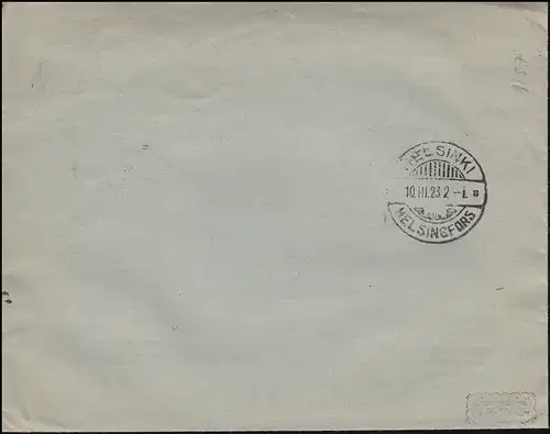 209ff Francisse-mixte Infla sur lettre R CHARLOTENBURG 5.3.1923, INFLA-Visée