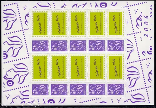 3885IIIxA Marianne Lamouche RaTdr. DV ITVF mit ZF Sammlerclub Kleinbogen 2006 **