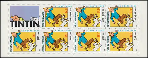 Markenheftchen 54 Tag der Briefmarke - Comicfigur Tintin (Tim), **