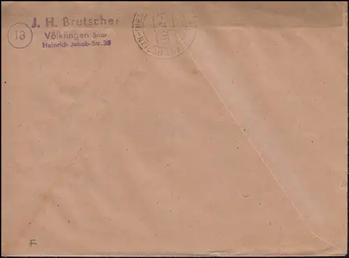 9 ZW en paire intermédiaire de 10 en tant que couple UR MiF R-Lettre IDAR-OBERSTEIN 1.12.47