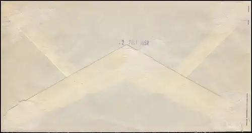 593-596 Reichstelegraphen-Satz auf Schmuck-R-FDC mit ESSt UTRECHT 28.6.1952