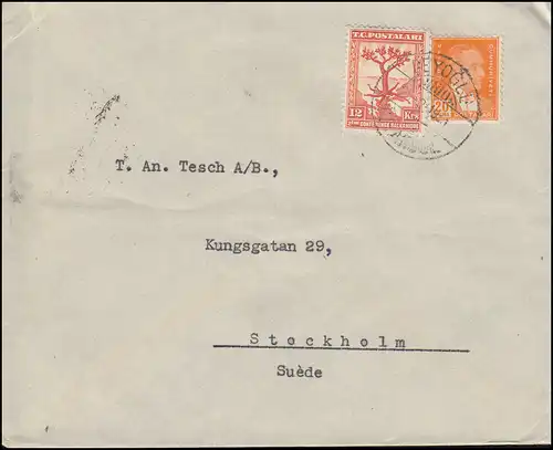 940 Balkankonferenz mit 946 Atatürk Brief Schwedisches Konsulat BEYOGLU 25.2.33