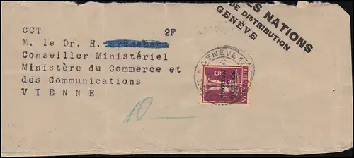 Société des Nations (SDN) 28x Tellknabe sur le porte-parole GENF 12.8.1931