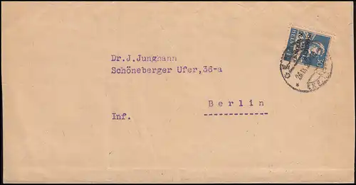 Société des Nations (SDN) 19x Tell avec arbalète EF Streifband GENF 26.9.1926 à Berlin