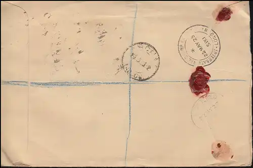 Royaume-Uni 132+133 Roi George V. Lettre d'exposition R SSt LONDON 22.5.23