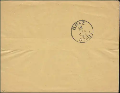 Württemberg PS 2 chiffre Objet imprimé Le timbre ESSLINGEN-BAHNHOF 17.1.1895