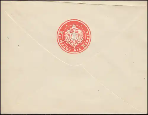 Postsache Reichsamt des Innern BERLIN 15.3.1905 an das Postamt Berlin 9