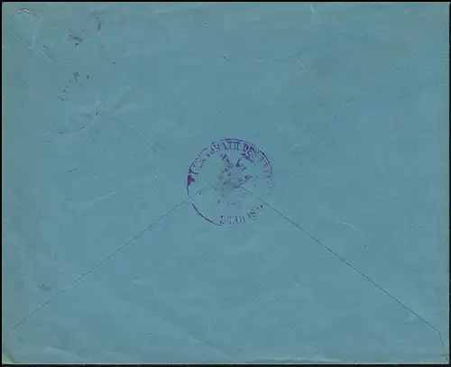 107 Dienstmarke EF Brief Wahlzettel-Umschlag MESCHEDE 29.12.1925 nach Hannover