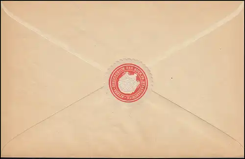 Postsache Direktorium der Königl. Preuss. Staatsarchive Ortsbrief BERLIN 2.7.01