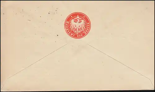 30+32 timbres MiF sur lettre Affaire du Reichsservice BERLIN 10.3.1922 après Lübeck