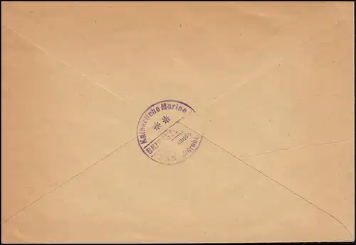 NAVIRE MARINE FRANÇAIS POST No 104 - 10.3.17 SMS Nuremberg sur l'affaire navale