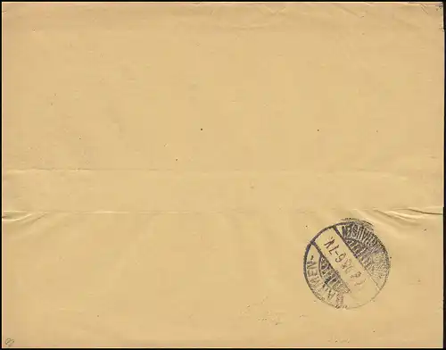 Württemberg PS 2 chiffre Objet imprimé Le timbre ESSLINGEN-BAHNHOF 16.2.1895