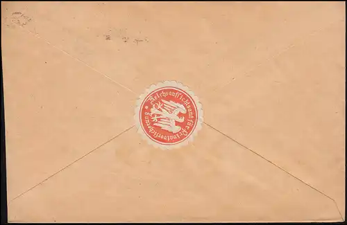 30 Dienstmarke MeF Brief Reichsaufsichtsamt Privatversicherung BERLIN 11.7.22