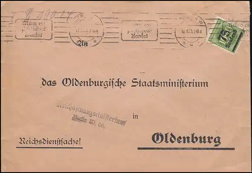 288I Infla-EF sur l'affaire Reichsservicekrankenministerium BERLIN 10.9.1923