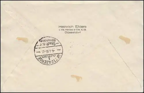 617-620 Gemeindekongress Satz-R-Brief SSt Lauenstein Philatelistentag 6.6.1936