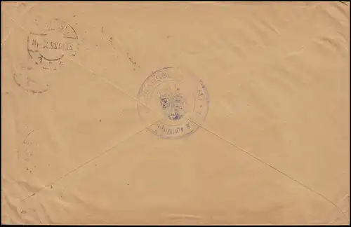 30 Marque de service 1 Mark comme MeF sur lettre Reichsbegeldamt WEIMAR 27.10.1922