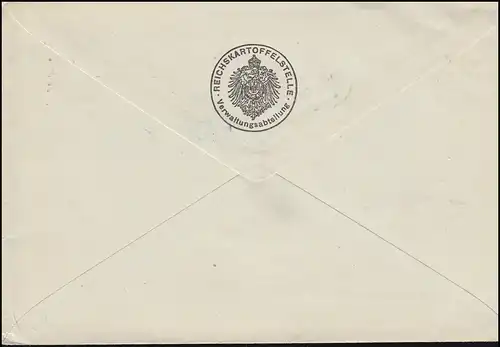 Reichsdienstsache Reichskartoffelstelle BERLIN 6.1.1917 Brief nach Auerbach/Sa.