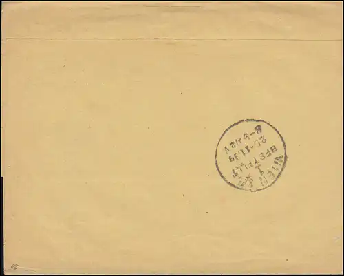 Wurtemberg PS 2 Streifband Le timbre ESSLINGEN-BAHNHOF 27.11.1894