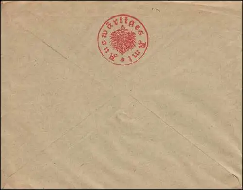 Reichsdienstsache Auswärtiges Amt Außenhandelsstelle BERLIN 15.11.19 nach Gotha