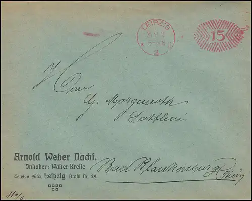 AFS Arnold Weber Nachf. Walter Kresse Classique de l'impression LEIPZIG 24.9.1921