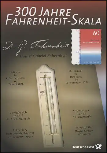 3109 échelle de Fahrenheit: échelles de température & thermomètres - EB 8/2014