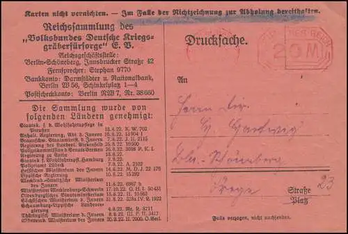 AFS BERLIN-WILMERSDORF 20 M - 28.3.23 auf Drucksache Kriegsgräberfürsorge e.V.