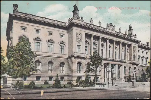 AK Berlin Abgeordnetenhaus, BERLIN N - 25.2.1906 nach GÖRLITZ 26.2.06