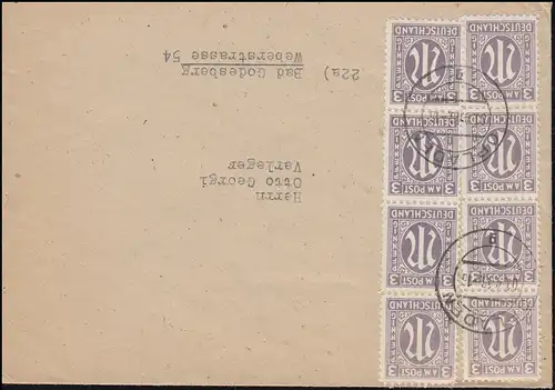 17a AM-Post als MeF auf Brief Druckerei Friedrich Middelhauve OPLADEN 1.4.1946