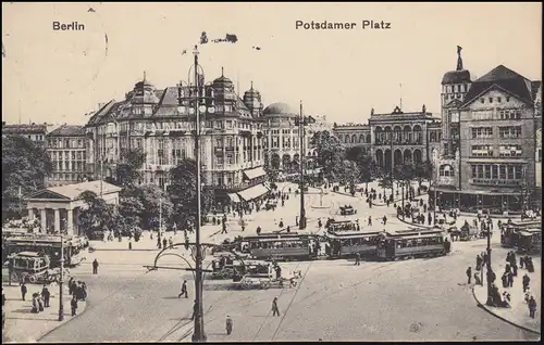 AK Berlin Potsdamer Platz, BERLIN W 30 d - 8.12.1916 nach Gera-Reuss