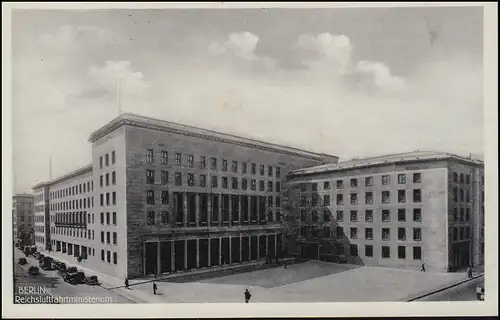 Carte de vue du ministère de l'Aéronautique Reich, BERLIN 8.8.1937