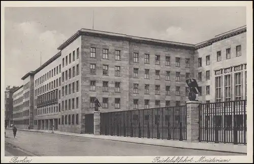 AK Berlin Reichsahrungsministerium, BERLIN 31.1.1939 vers Olbernhau/Sachsen