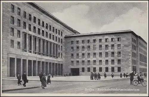 AK Berlin Reichsluftfahrtministerium zweisprachig, BERLIN 23.11.39 