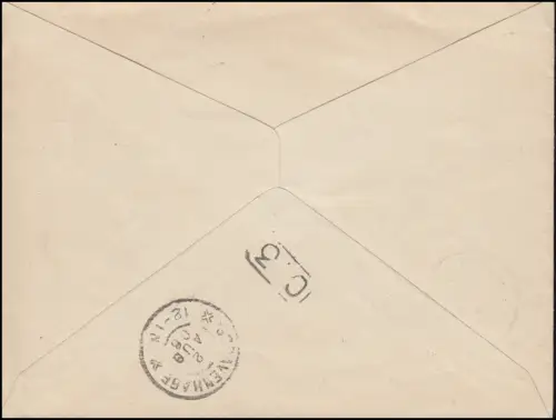 SSt 1. Journée des philatélistes néerlandaises Lettre de bijoux Ã ̄s-GRAVENHAGE 2.8.1906