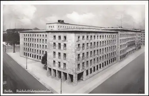 AK Berlin Reichsluftfahrtministerium dreisprachig, BERLIN 7.6.1937 nach Weinheim