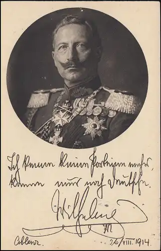 Zensur P 100BII Deutsche Kriegskarte 1914 Kaiser Wilhelm II, GELDERN 3.1.1917