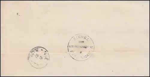 Libre d'après Avers No. 21 Prière d ' Église Lettre LECK 31.12.1897 vers NIEBÜLL 31.12.97