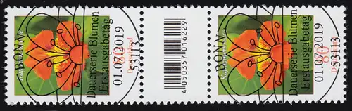 3469 Kapucine 80 cent 200, couple avec un numéro, avec CF, sans numéro ESSt Bonn