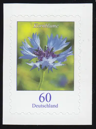 3481 Blume Kornblume 60 Cent, selbstklebend aus FB 88, **