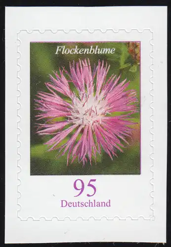 3483I Blume Flockenblume 95 Cent, selbstklebend aus FB 90, ** postfrisch