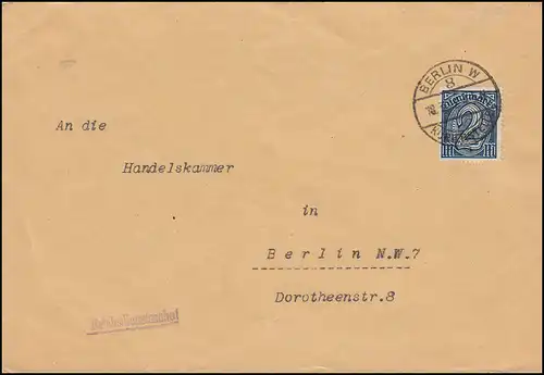 Affaire Reichsservice Office des affaires étrangères D 32 EF Lettre BERLIN-CURIER BUREAU 18.3.1922