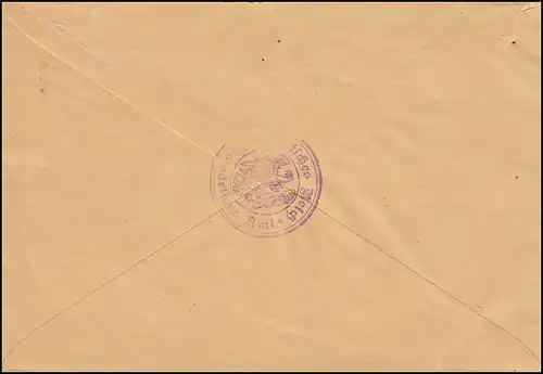 Affaire Reichsservice Office des affaires étrangères D 32 EF Lettre BERLIN-CURIER BUREAU 18.3.1922