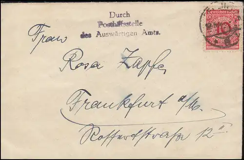 340 Couvercles de panier Bf Service postal du ministère des Affaires étrangères de Berlin à Francfort