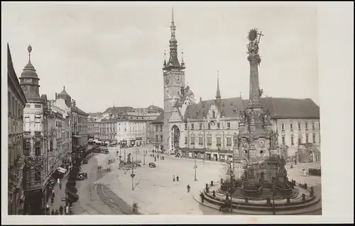 Deutsche Dienstpost Böhmen-Mähren OLMÜTZ 29.8.41 auf passender Ansichtskarte