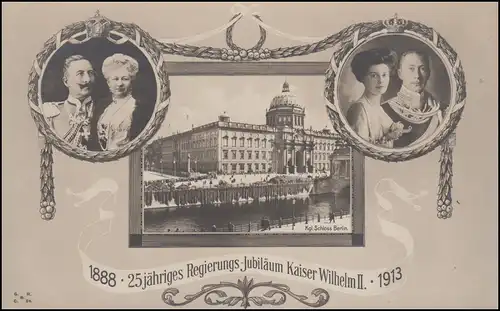 Carte 25 ans de gouvernement Kaiser Guillaume II 1888-1913, inutilisé